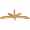 Ekena Millwork Alberta Smooth Timber Gable Bracket, Western Red Cedar, 60"W x 25"H x 3 1/2"D x 3 1/2"F, 10/12 Pitch GBW060X25X0404ALB00SWR - alternate 5